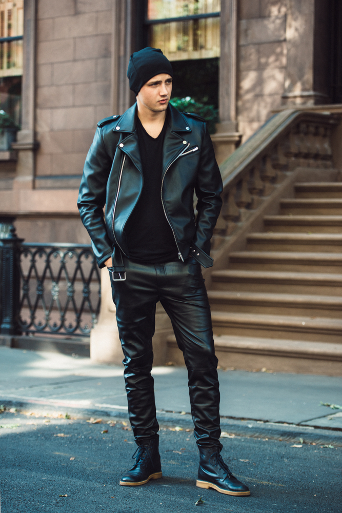 All Black Leather Jacket Styles 4